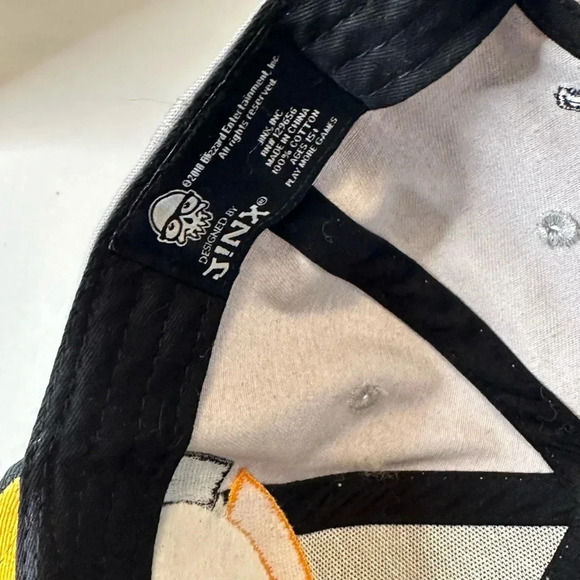 Overwatch Gray/blk/yellow Embroidered Snapback Hat Ball Cap Jinx Blizzard 2018 - Picture 5 of 6